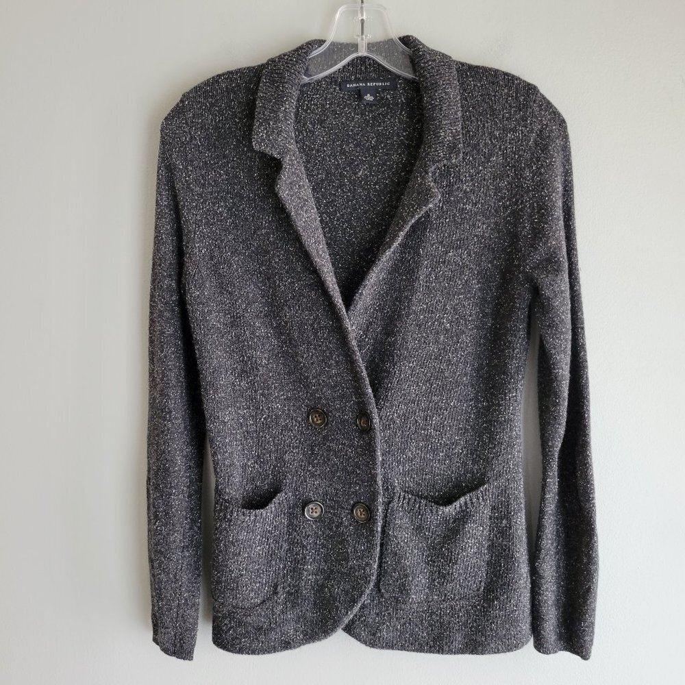 Banana Republic Double Breasted Cardigan Wool Blend Sweater Size S